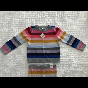 NWT Gap girls sweater and leggings 2T